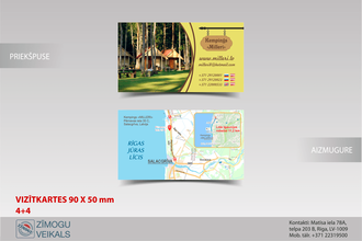 Divpusējas vizītkartes